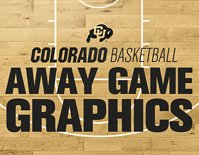 Colorado Basketball Away Game Graphics