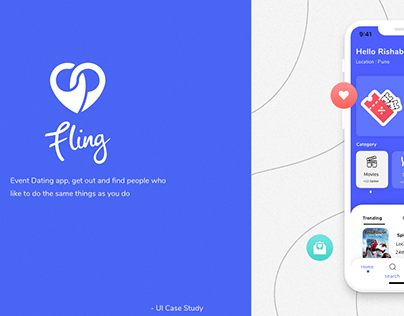 FLING - Event Dating app UI