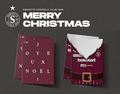 Carte de voeux - Noël - Servette FC