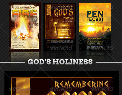 Church Flyer Template Bundle: God’s Holiness