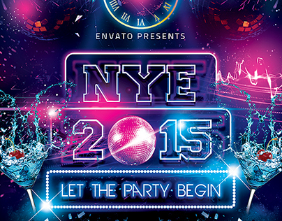 New year party flyer