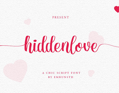 Hiddenlove Script Font