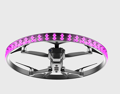UV-light mount for drone