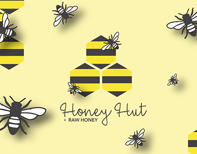 Honey Hut Jar Label