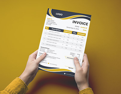 Business and corporate Invoice design set