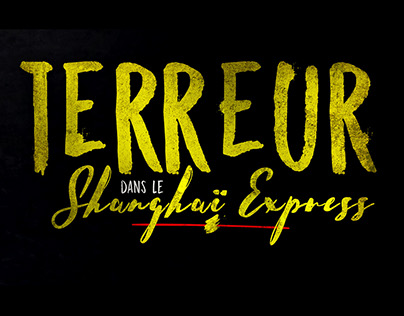 Terreur dans le Shanghaï Express - Affiche / Typo & DVD