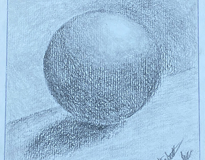 Sphere Graphite Pencil Exploratory Sketch