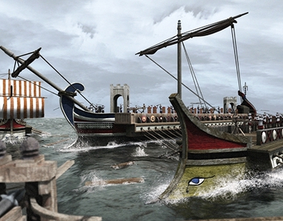 Ancient boats 3D