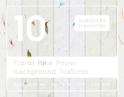 10 Floral Rice Paper Textures