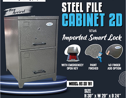 Steel File Cabinet 2D Model HS 2D 181