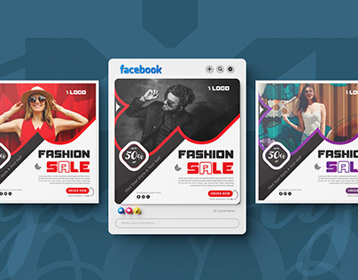 Fashionable Social media design for the promotion.