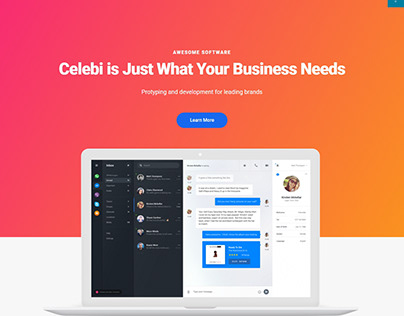 Business landing page