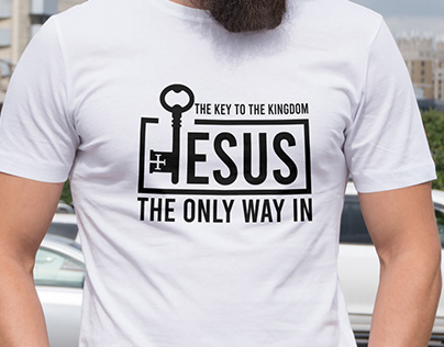 christian typography t-shirt design