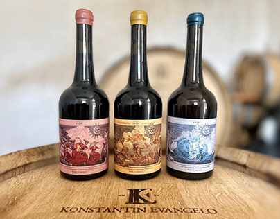 Konstantin Evangelo Wine Labels