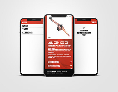 Alonzo-shop / e-commerce - Webdesign