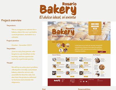 Rosario Bakery Web Responsive