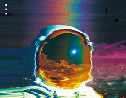 우주 그래픽 포스터