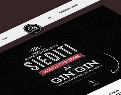 The Gin Corner - Website and Print