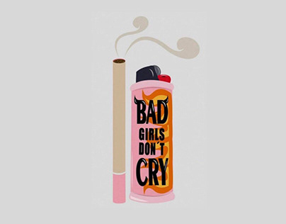 Lettering Bad Girls Don’t Cry