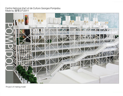 the model of pompidou art center