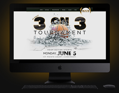 3 on 3 Tournament Website