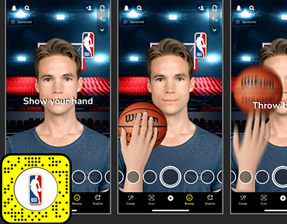 storyboard for NBA snapchat lens