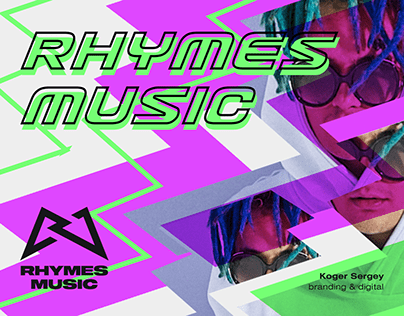 Rhymes Music. Concept identity & logotype