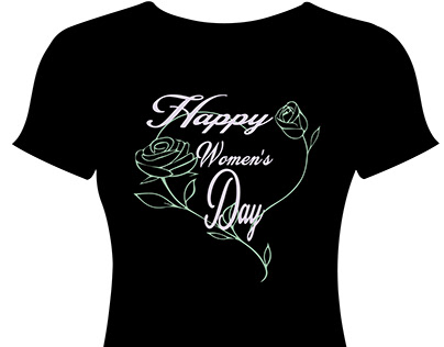 womens day clothing typoghaphy Trending T shirt Design