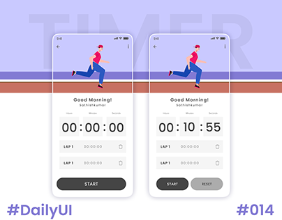 DAILYUI 014 (RUNNING COUNTDOWN TIMER) with Prototype