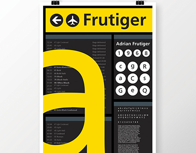 Frutiger Specimen Poster/Book