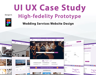 Wedding Website Web Design | UI Ux Design- Landing Page