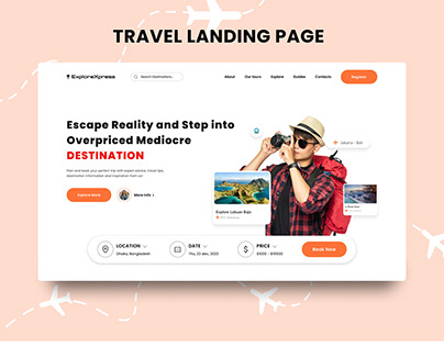 Travel Landing Page Design