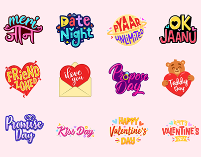 Camera Stickers for Valentine's Week- Hike Messenger
