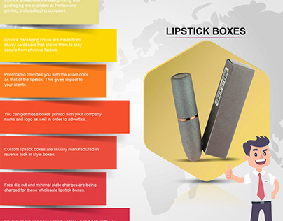 Custom Lipstick Packaging Boxes Wholesale Supply