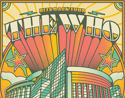 THE WHO HITS BACK! Denver Tour Poster LIMITED EDITION