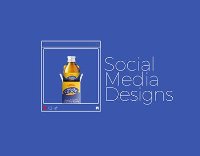 Social Media Designs for Cough Syrup Medicine
