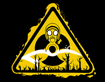 Post-Apocalyptic Radioactive Hazard Sign