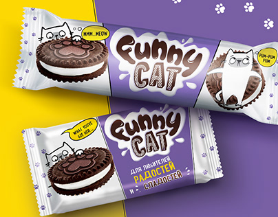 Funny cat - for lovers of joy and sweets!