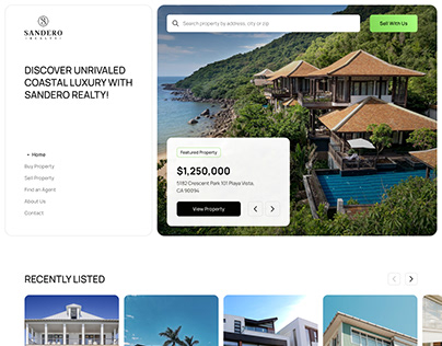 Beachfront Real Estate Company Website Design