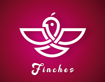 Finches logo design'