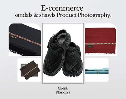 E-commerce Sandals & Shawls Product Photography
