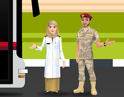 موشن جرافيك الخدمات الطبية العسكرية - قطر