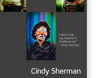 Cindy Sherman biography brochure