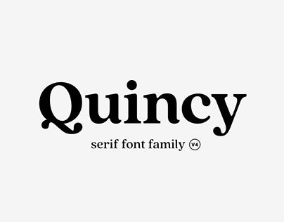 Quincy CF vintage serif font family