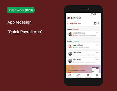 App Redesign - Quick Payroll