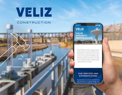 Veliz Construction Website Design
