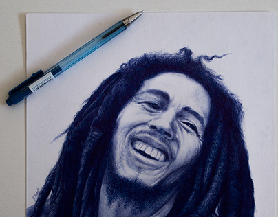 Bob Marley drawing