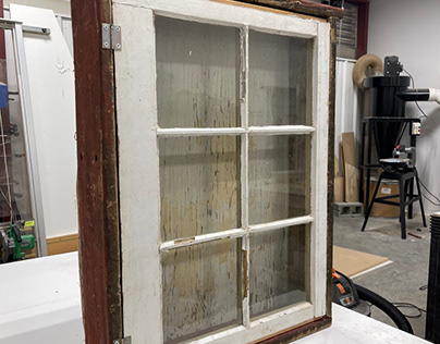 Rustic Cabinet with Window
