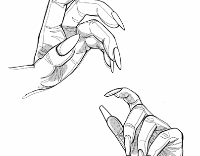 Hands. Sketch.