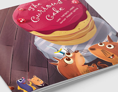 The Curious Cake Children's Book illustration